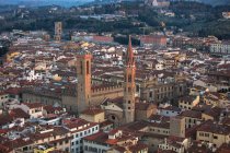 Фіорентина Бадія та Барджелло вежа, Флоренція, Італія — стокове фото