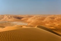 Vista panorámica de las dunas de arena, desierto árabe, Arabia Saudita - foto de stock