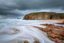 Malerischer Blick auf stürmische Landschaft, County Donegal, Irland — Stockfoto