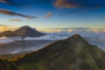 Scenic view of Mount Batur at sunrise, Bali, Indonesia — Stock Photo