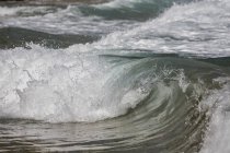 Gros plan sur une vague qui se brise, Nouvelle-Zélande — Photo de stock