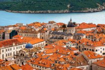 Vista aérea de la Ciudad Vieja, Dubrovnik, Croacia - foto de stock