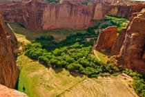 Canyon De Chelly view from the south rim, Arizona, America, USA — Stock Photo