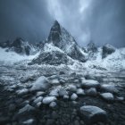 Malerischer Blick auf Berge Landschaft, lofoten, Norwegen — Stockfoto