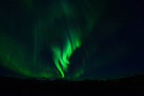 Vista panorâmica das luzes do norte, Jokulsarlon, Islândia — Fotografia de Stock