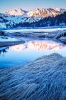 Мальовничим видом Скво-Веллі гірськолижного курорту, озера Тахо, штат Каліфорнія, Америка, США — стокове фото