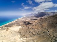 Vista aérea da península de Jandia, Fuerteventura, Ilhas Canárias, Espanha — Fotografia de Stock