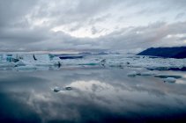 Vista panorámica del glaciar Vatnajokull, Islandia - foto de stock