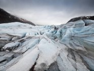 Vista panorámica del glaciar Svinafellsjokull, Hornafjordur, Islandia - foto de stock