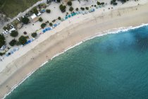 Aerial view of Mawun Beach, Lombok, Indonesia — Stock Photo