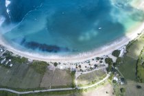 Вид с воздуха на пляж, Ломбок, Индонезия — стоковое фото