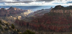 Vue panoramique de Bright Angel Point, Grand Canyon, Arizona, Amérique, USA — Photo de stock