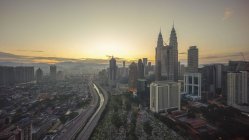 City Skyline, Kuala Lumpur, Malaysia — Stock Photo