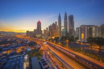 Skyline der Stadt, Kuala Lumpur, Malaysia — Stockfoto