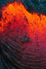 Extreme close-up of Lava Flow on a mountain, Hawaii, America, USA — Stock Photo