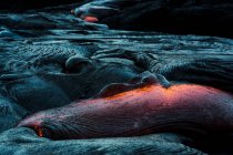 Lava Flow on a mountain, Hawaii, America, USA — Stock Photo