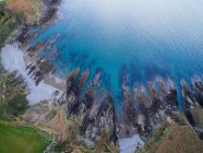 Vista aérea de Church Bay, Crosshaven, Condado de Cork, Irlanda - foto de stock