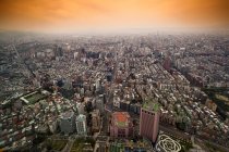 Vista aérea de la ciudad de Taipei, Taiwán - foto de stock