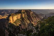 Wotans Throne from Cape Royal lookout, Grand Canyon, Arizona, América, EUA — Fotografia de Stock