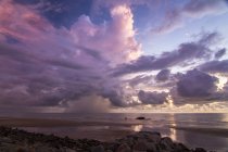 Rain clouds over the ocean, Papar, Sabah, Malaysia — Stock Photo