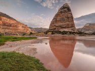 Scenic view of Steamboat Rock, Dinosaur National Monument, Colorado, America, USA — Stock Photo