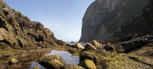 Vista panorámica del Cabo Ogono, Ibarrangelu, Vizcaya, País Vasco, España - foto de stock