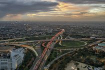 Aerial view of city, Jakarta, Indonesia — Stock Photo