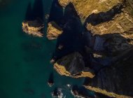 Vue aérienne de Nohaval Cove, Ballyfoyle, comté de Cork, Irlande — Photo de stock