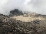 Vista panorámica de las Nubes en el Monte Kilimanjaro, Tanzania - foto de stock