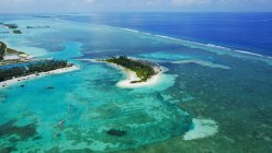 Vista aérea da majestosa paisagem das Maldivas — Fotografia de Stock