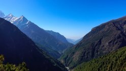 Vista panorámica del paisaje rural, montañas del Himalaya, Nepal - foto de stock