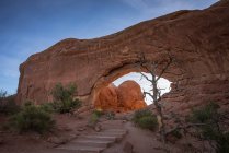 Scenic view of South Window, Arches National Park, Utah, America, USA — Stock Photo
