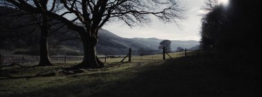 Vista panorámica del paisaje rural, Parque Nacional Brecon Beacons, Powys, Gales, Reino Unido - foto de stock