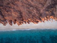 Vue aérienne de la plage, Australie-Occidentale, Australie — Photo de stock