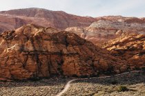Scenic view of canyon in desert, utah, usa — Stock Photo