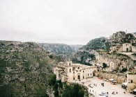 View of the city of the old town of the ancient greek fortress — Stock Photo