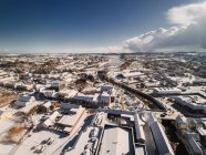 Aerial view of town, Carrigaline, County Cork, Munster, Ireland — Stock Photo