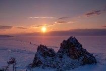 Vista panorámica del paisaje del Parque Nacional Baikal, Rusia - foto de stock
