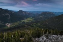 Vue panoramique sur le parc national des montagnes Rocheuses, Colorado, Amérique, États-Unis — Photo de stock