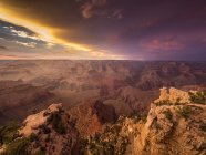 Scenic view of Sunset over Grand Canyon, Arizona, America, USA — Stock Photo