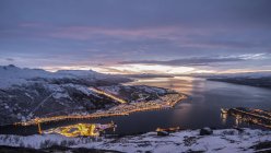 Вид з Ankenes, Норвегії, місті Narvik — стокове фото