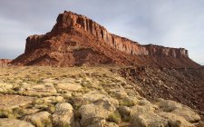 Vista panorámica de Bert Mesa, desierto de San Rafael cerca de Hanksville, Utah, Estados Unidos - foto de stock