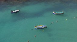 Vista panoramica di barche da pesca tradizionali, Malta — Foto stock