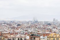 Aerial view of city of Barcelona, Spain — Stock Photo