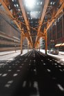 Malerischer Blick auf die Straße unter der Chicagoer Schleife, illinois, vereinigte Staaten — Stockfoto