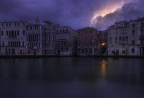 Scenic view of Cityscape at sunset, Venice, Veneto, Italy — Stock Photo