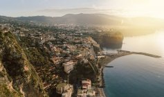 Luftaufnahme der Stadt, Sorrent, Kampanien, Italien — Stockfoto