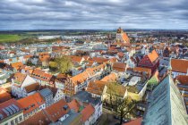 Вид с воздуха на город Грайфсвальд, Германия — стоковое фото