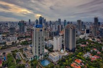 Vue aérienne de la ville de Bangkok, Thaïlande — Photo de stock
