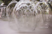 Close-up of wine glasses on a table — Stock Photo